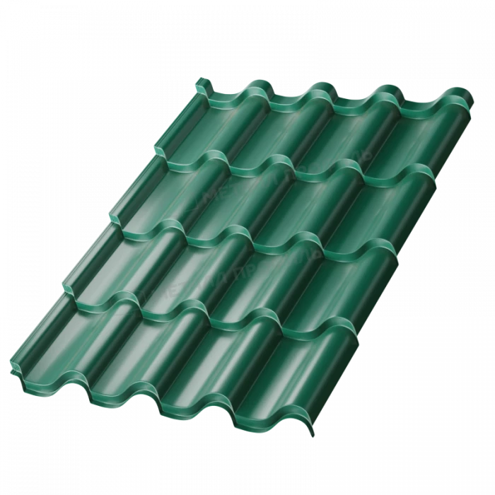 Металлочерепица Металл-Профиль Монтерроса-SL 0,45 VikingMP® RAL 6005 Зеленый мох