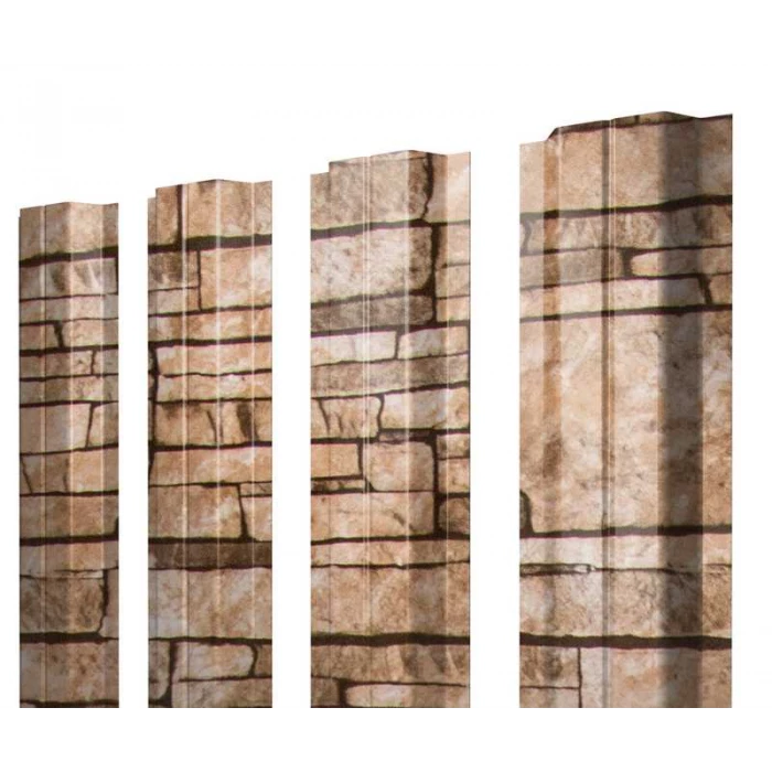 Штакетник П-образный А Grand Line 0,45 Print Elite Sand Stone Sand Stone