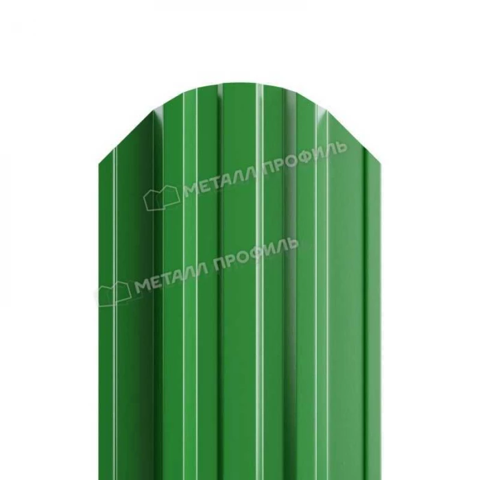Штакетник Металл Профиль TRAPEZE-O 0,5 NormanMP RAL 6002 Зеленый лист
