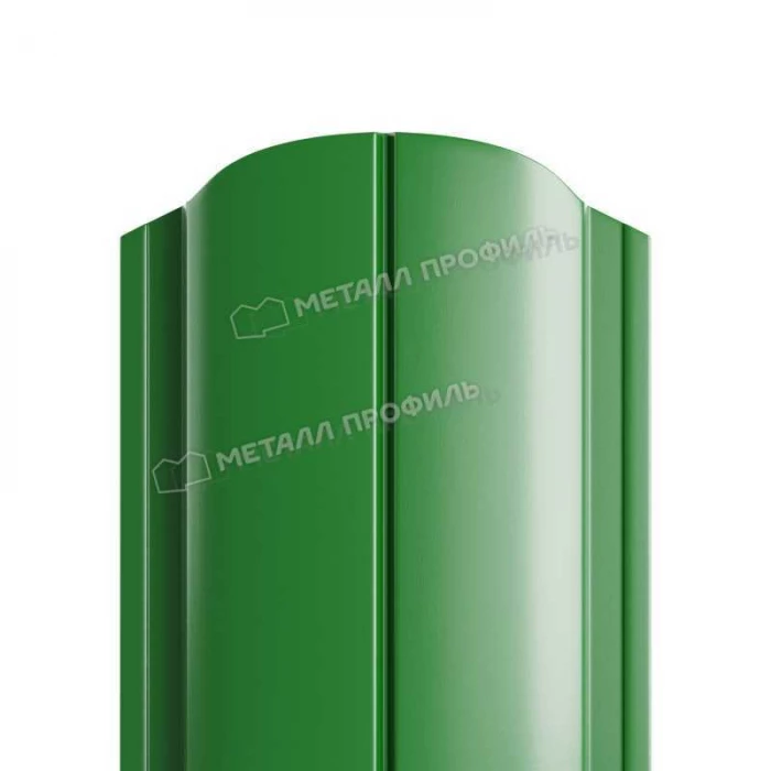 Штакетник Металл Профиль ELLIPSE-O 0,5 NormanMP RAL 6002 Зеленый лист