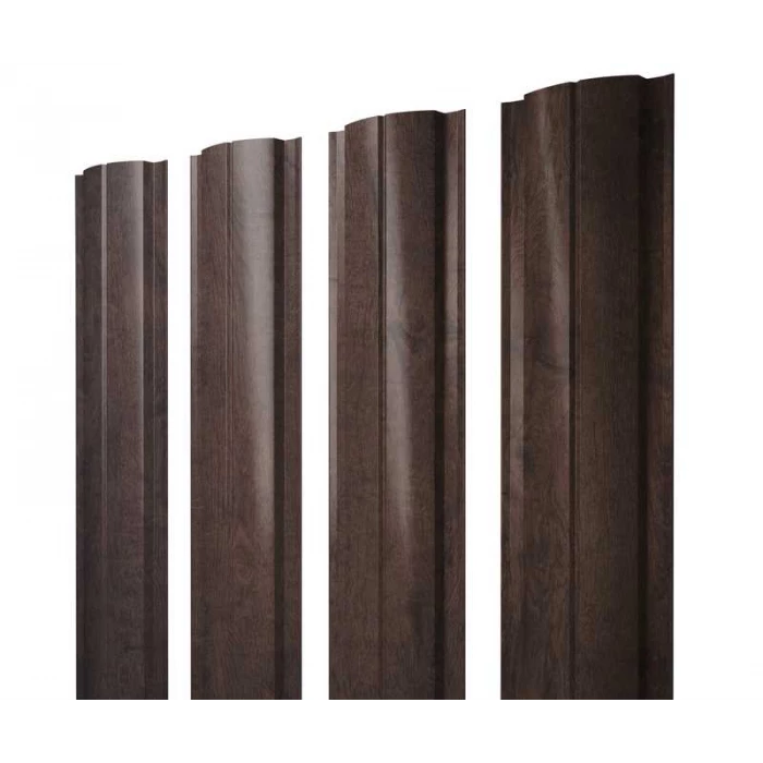 Штакетник Полукруглый Slim Grand Line 0,45 Print Premium Antique Wood Antique Wood
