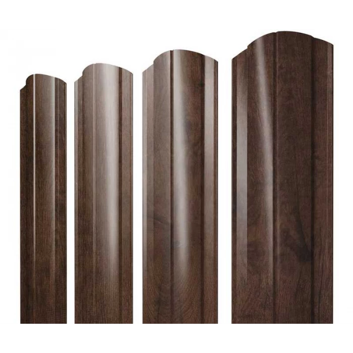 Штакетник Круглый фигурный Grand Line 0,45 Print-double Premium Antique Wood Antique Wood