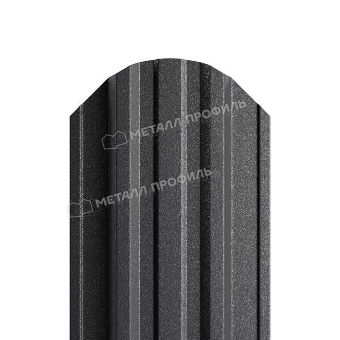 Штакетник Металл Профиль TRAPEZE-O 0,5 VikingMP® E RAL 9005 Черный темный
