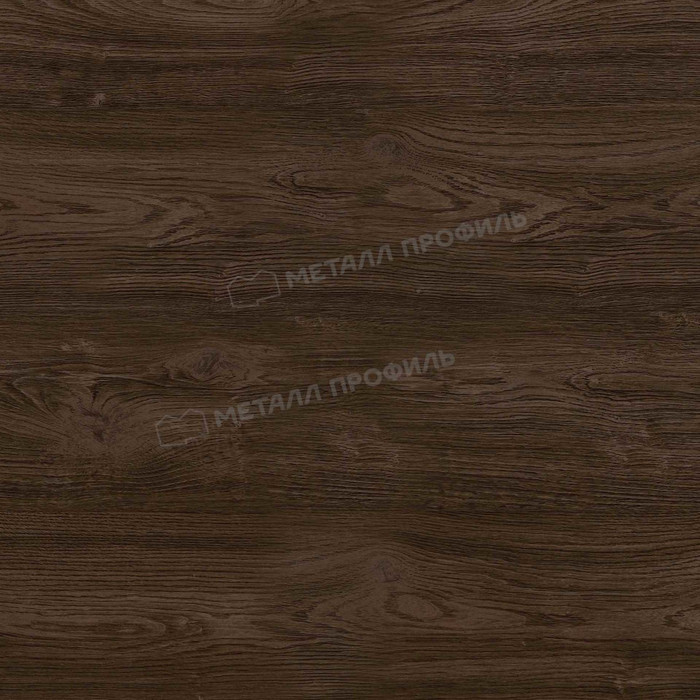 Штакетник Металл Профиль LАNE-T 0,5 ECOSTEEL® матовый Мореный Дуб | двустороннее покрытие фото 2