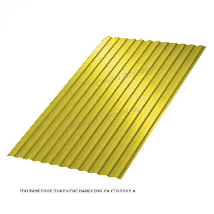 Профлист Металл Профиль МП10 0.5 NormanMP RAL 1018 Желтый цинк B