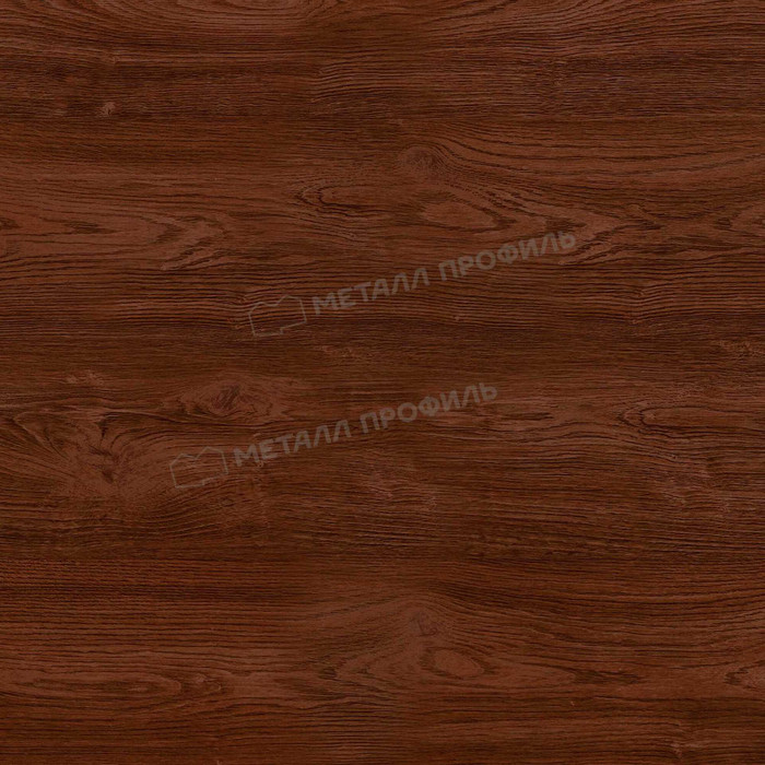 Штакетник Металл Профиль ELLIPSE-O 0,5 ECOSTEEL® Мореный Дуб фото 2