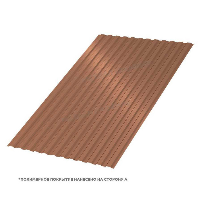 Профлист Металл Профиль МП10 0.5 PURMAN® Argillite, Медный металлик A