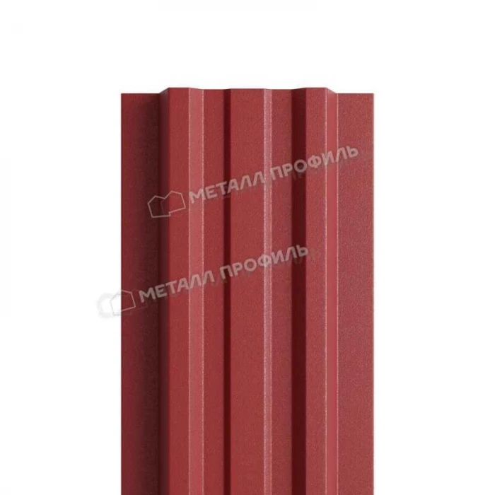 Штакетник Металл Профиль LАNE-T 0,45 VikingMP® RAL 3011 Коричнево-красный