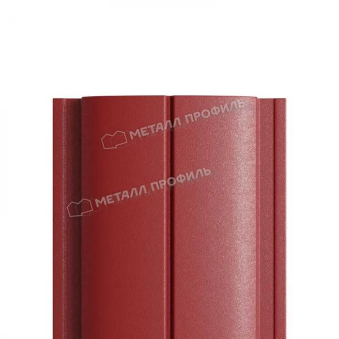 Штакетник Металл Профиль ELLIPSE-T 0,45 VikingMP® RAL 3011 Коричнево-красный
