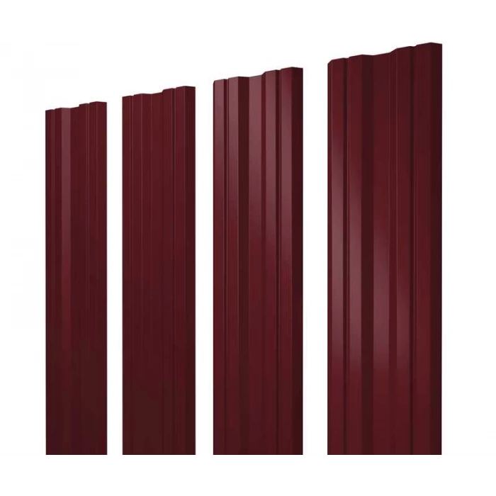 Штакетник Twin Grand Line 0,5 Satin RAL 3005 Красное Вино