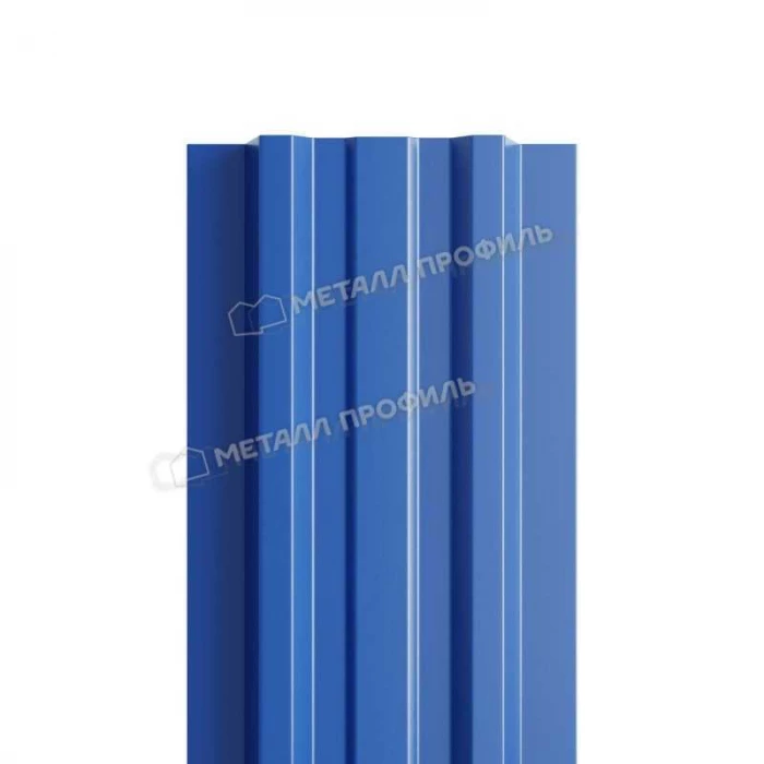 Штакетник Металл Профиль LАNE-T 0,5 PURMAN® RAL 5005 Синий насыщенный