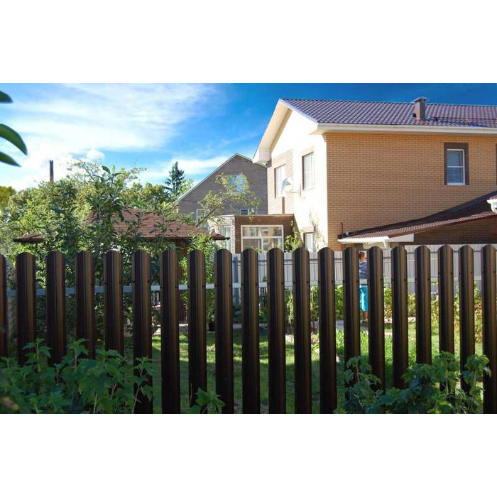 Штакетник Круглый фигурный Grand Line 0,45 Print Elite Honey Wood Honey Wood фото 2