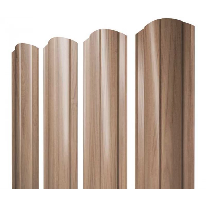 Штакетник Круглый фигурный Grand Line 0,45 Print Elite Honey Wood Honey Wood