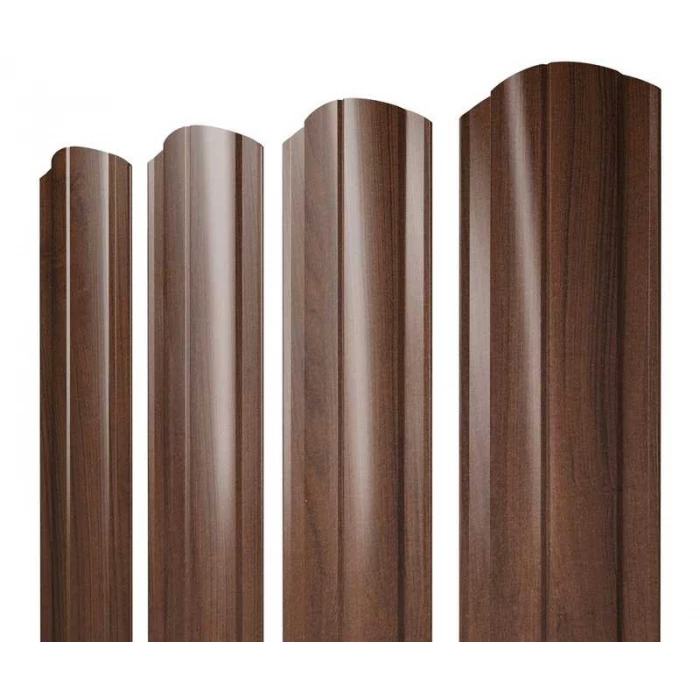 Штакетник Круглый фигурный Grand Line 0,45 Print Elite Choco Wood Choco Wood