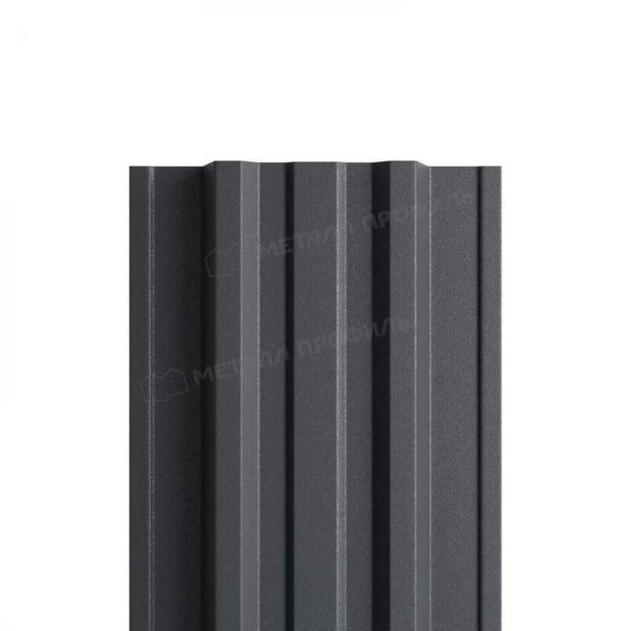 Штакетник Металл Профиль TRAPEZE-T 0,45 VikingMP® RAL 7024 Серый графит