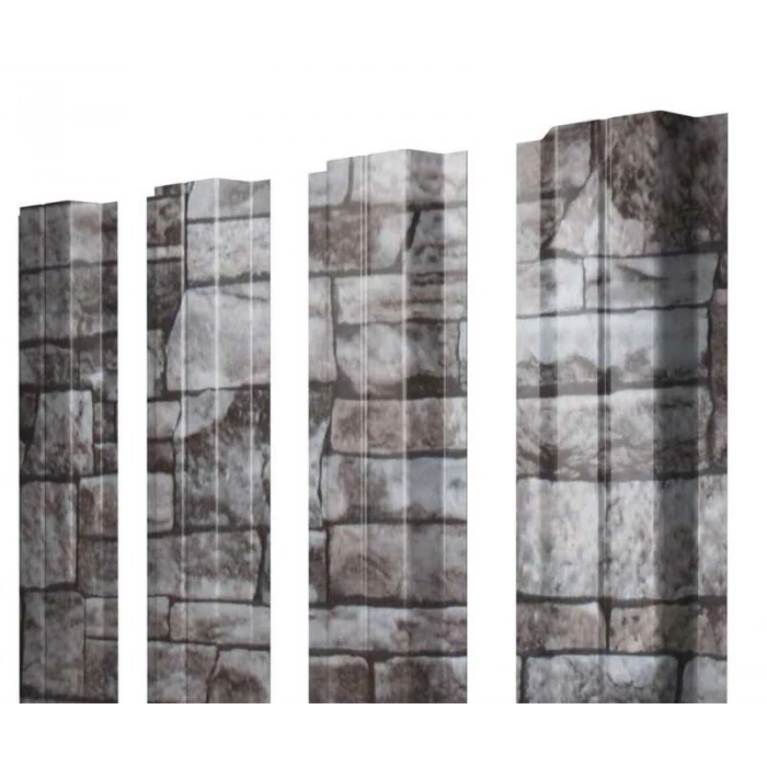 Штакетник П-образный А Grand Line 0,45 Print Elite Fine Stone Fine Stone