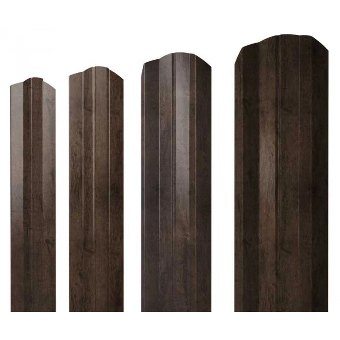 Штакетник М-образный B фигурный Grand Line 0,45 Print Elite Antique Wood Antique Wood