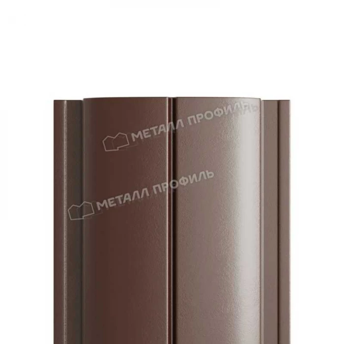 Штакетник Металл Профиль ELLIPSE-T 0,5 PURMAN® RR 32 Темно-коричневый