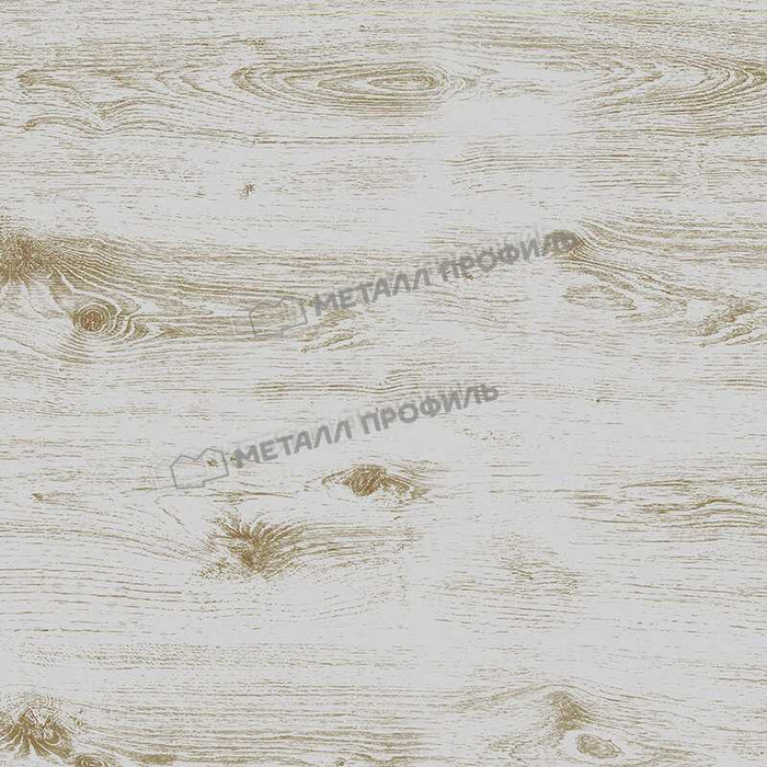 Профлист Металл Профиль МП20 0.5 ECOSTEEL® матовый Беленый дуб A фото 4