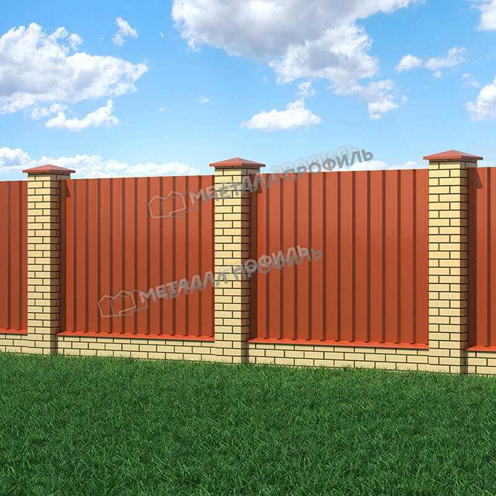 Профлист Металл Профиль МП35 0.5 NormanMP RAL 8004 Коричневая медь A фото 3