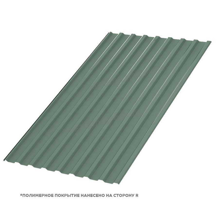 Профлист Металл Профиль МП20 0.5 PURMAN® Tourmalin, Светло-зеленый металлик B