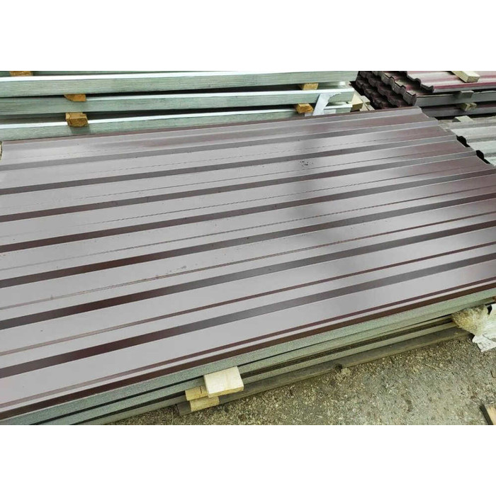 Профлист Металл Профиль МП20 0.5 PURMAN® RR 32 Темно-коричневый R фото 3