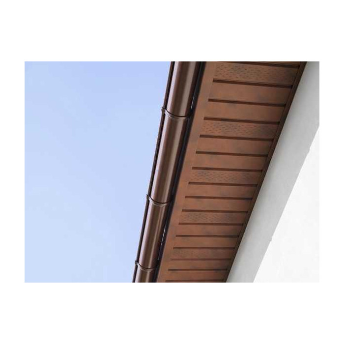 Софит металлический центральная перфорация 0,5 Velur с пленкой RAL 6020 хромовая зелень фото 6