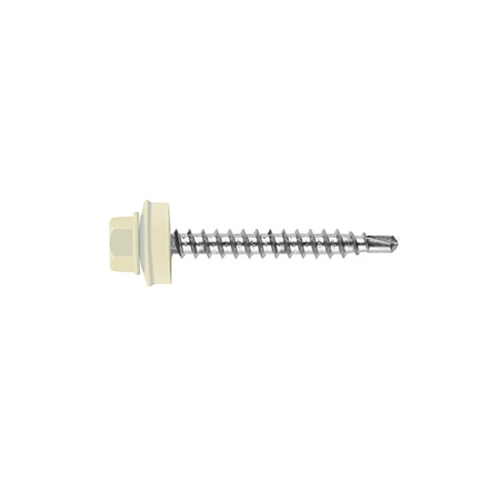 Саморез кровельный Daxmer 4,8х50 RAL 9010 (150) сверло №1