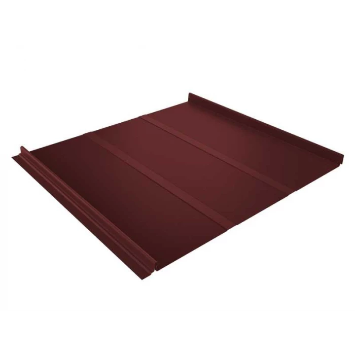 Фальцевая кровля Кликфальц Line Grand Line 0,5 Satin RAL 3009 Оксидно-Красный