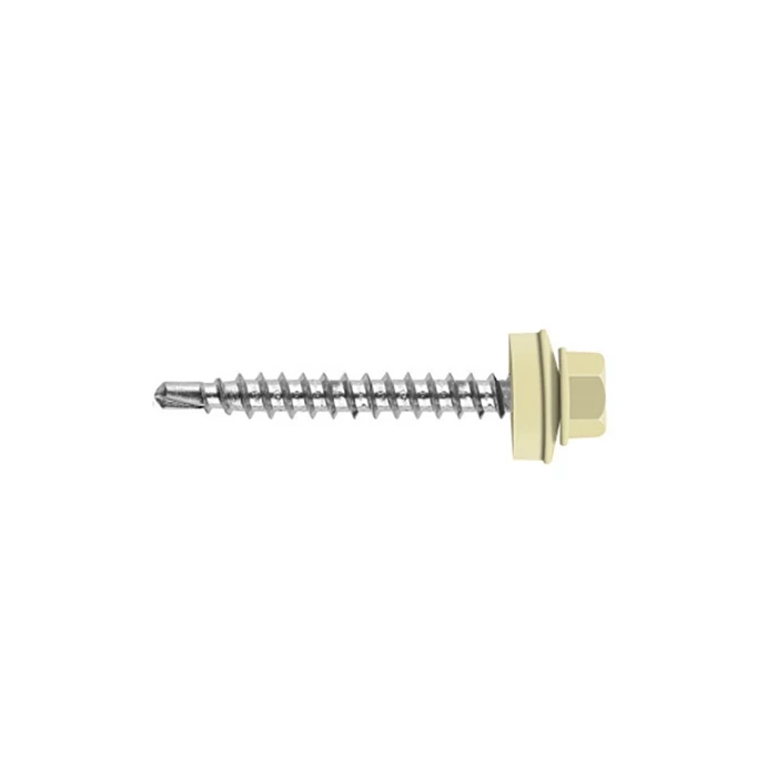 Саморез кровельный Daxmer 4,8х35 RAL 1013 (250) сверло №1