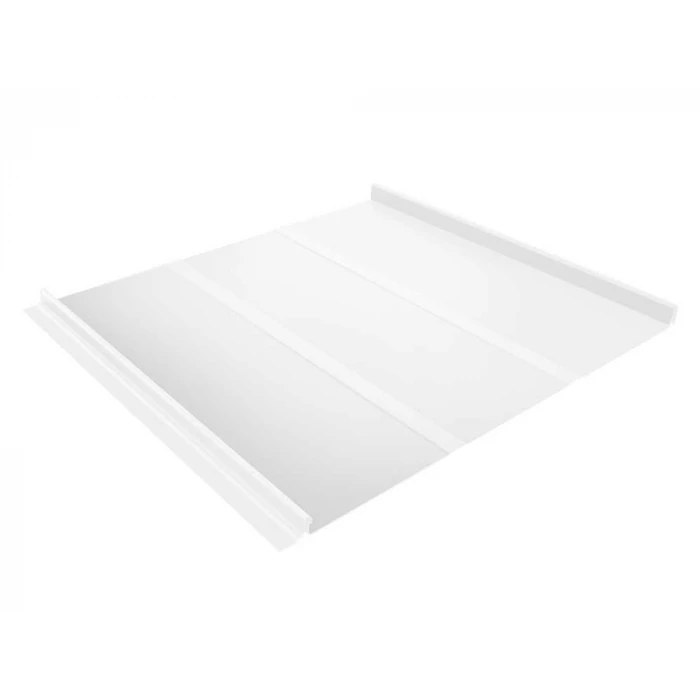 Фальцевая кровля Кликфальц Line Grand Line 0,45 Drap RAL 9003 Сигнальный Белый