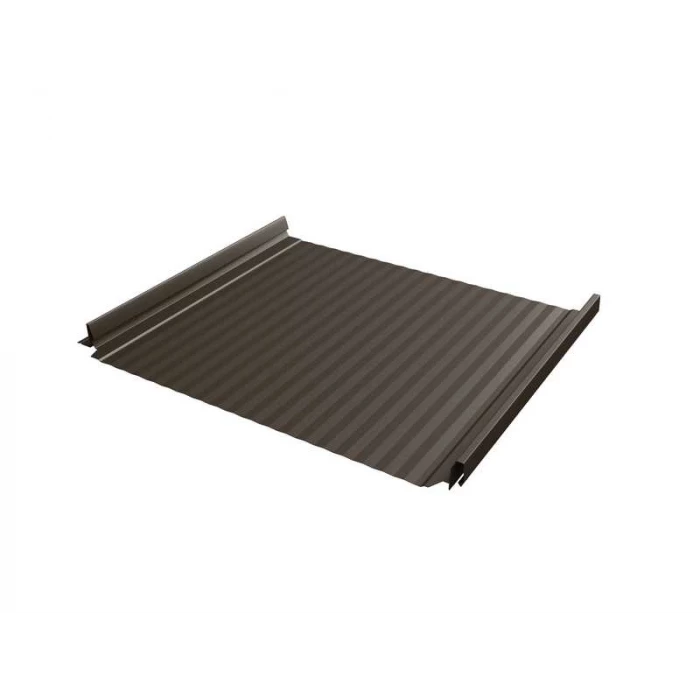 Фальцевая кровля Кликфальц Pro Gofr Grand Line 0,5 Rooftop Matte RR 32 Темно-Коричневый