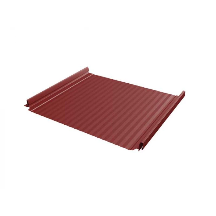 Фальцевая кровля Кликфальц Pro Gofr Grand Line 0,5 Satin RAL 3011 Коричнево-Красный
