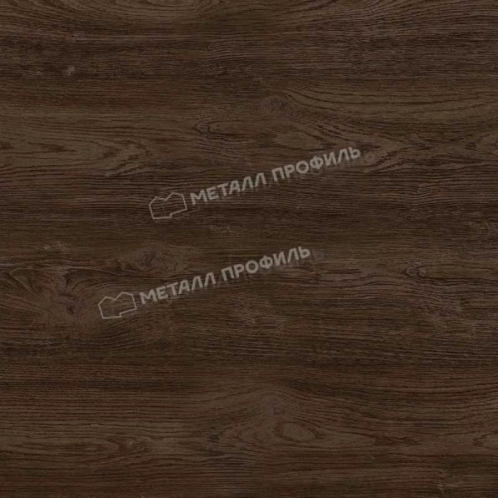 Планка конька плоского 150х150х2000 (ECOSTEEL_MA-01-МореныйДуб-0.5)
