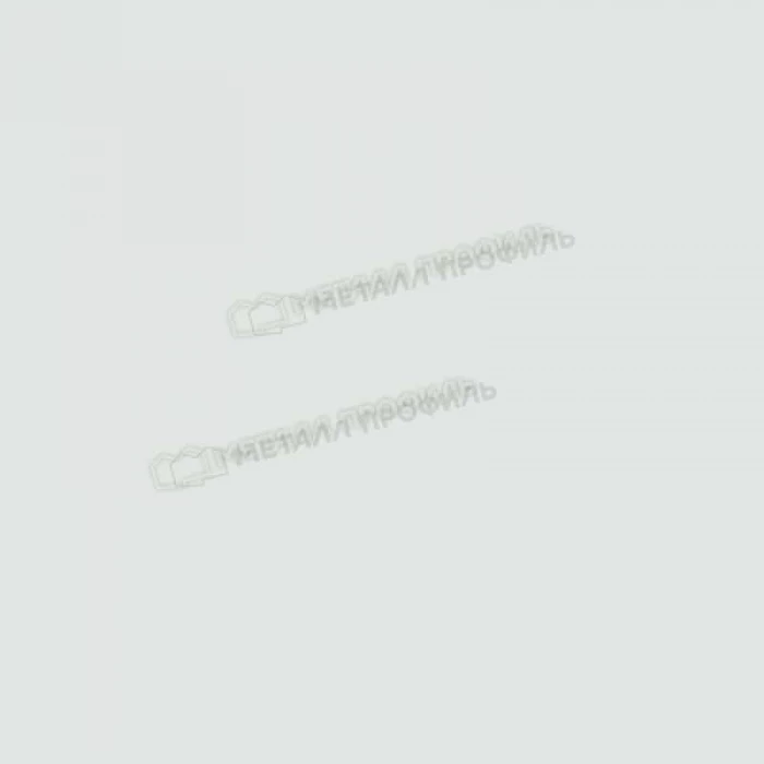 Планка конька плоского 190х190х2000 (ПЭП-01-9003-0.45)