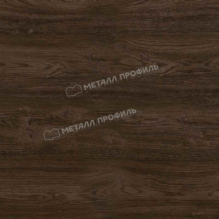 Планка конька плоского 190х190х2000 (ECOSTEEL_MA-01-МореныйДуб-0.5)