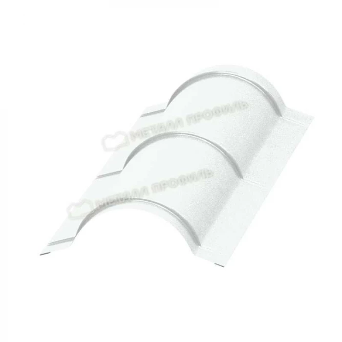 Планка конька круглого R110х2000 (ПЭ-01-9003-0.5)