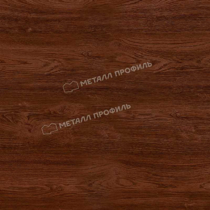 Планка карнизного свеса сложная 250х50х2000 (ECOSTEEL-01-МореныйДуб-0.5)