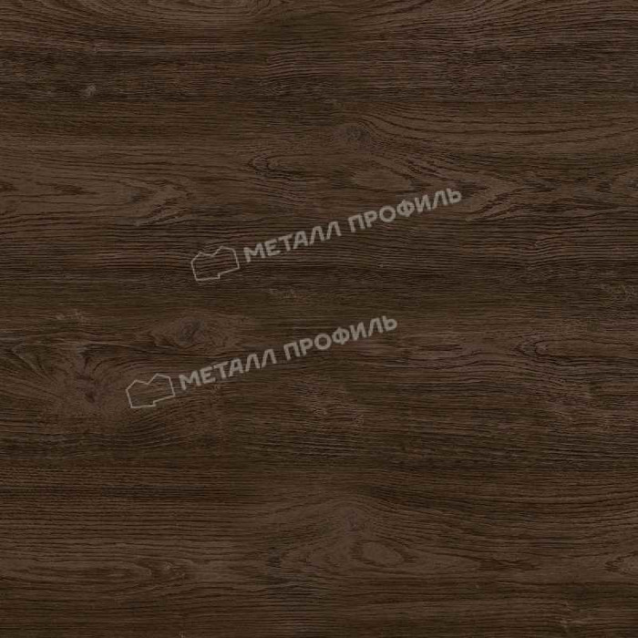 Планка карнизного свеса 250х50х3000 (ECOSTEEL_MA-01-МореныйДуб-0.5)