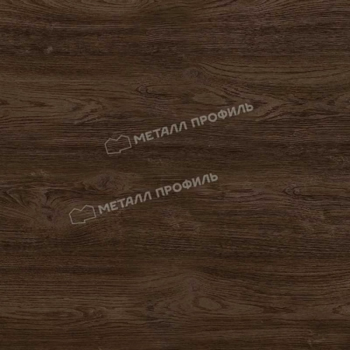 Планка карнизного свеса 250х50х3000 (ECOSTEEL_MA-01-МореныйДуб-0.5)